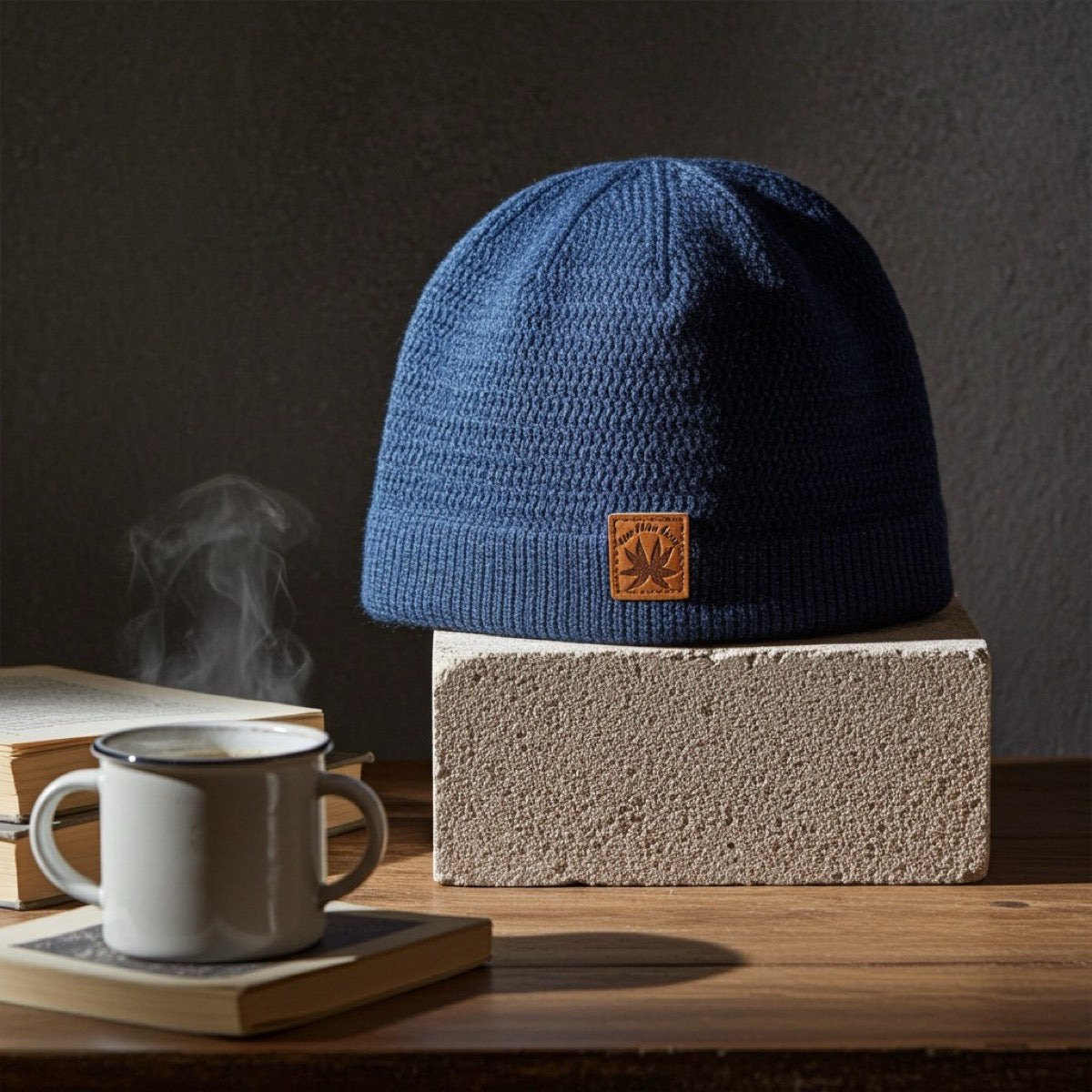 One Like None blue beanie — built for those who move different"