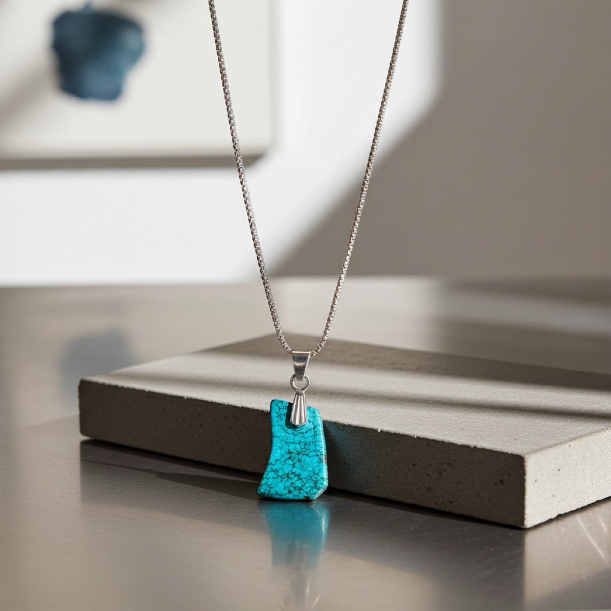 "One Like None spiritual jewelry woman's chain turquoise"