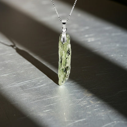 "One Like None women's chain spiritual jewelry green kyanite"
