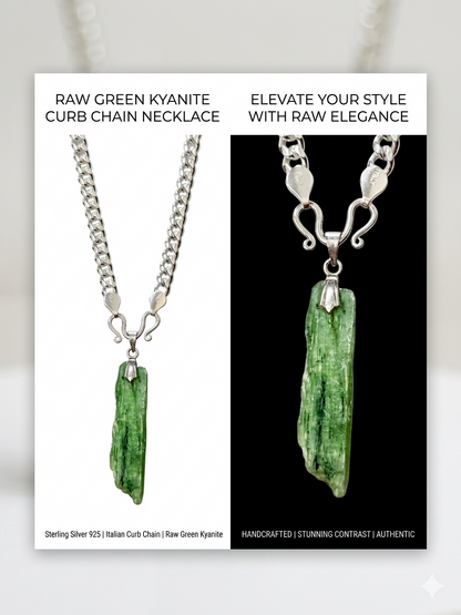 Men's 5mm Chain | Green Kyanite